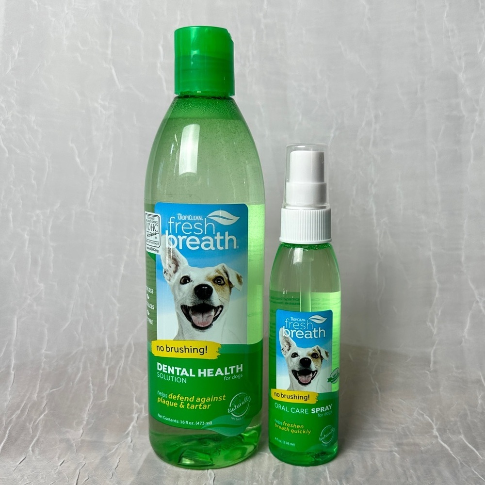 New Tropiclean‎ Fresh Breath Dental Health Solution & Oral Care Spray For Dogs - Picture 10 of 11